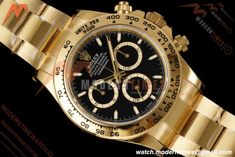 Rolex - Daytona 126508 40mm Gain Weight YG/YG Blk/Stk VSF V3 DD4131