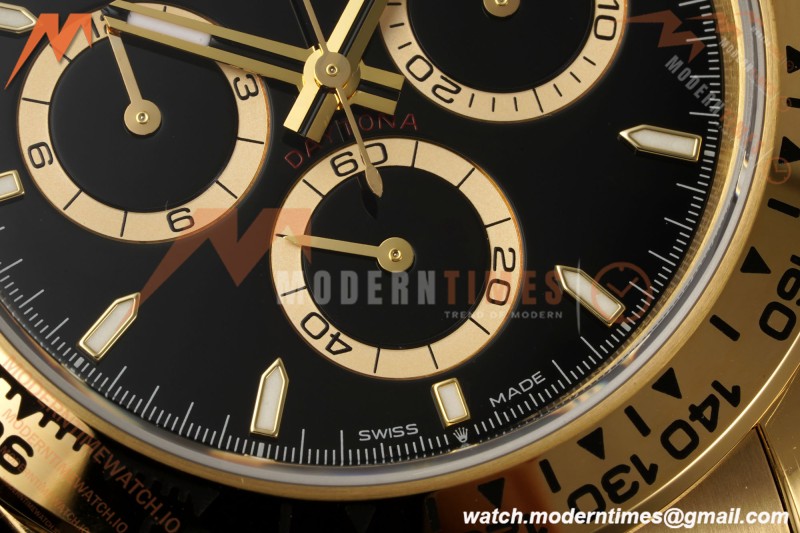 Rolex - Daytona 126508 40mm Gain Weight YG/YG Blk/Stk VSF V3 DD4131