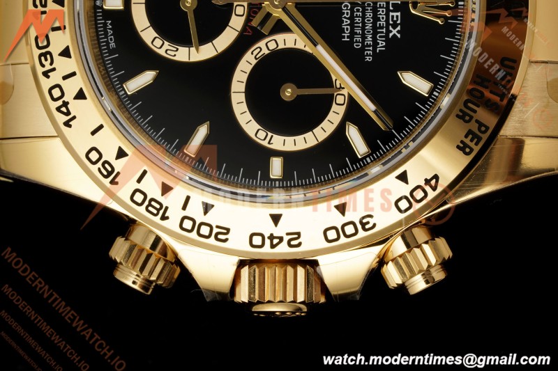 Rolex - Daytona 126508 40mm Gain Weight YG/YG Blk/Stk VSF V3 DD4131