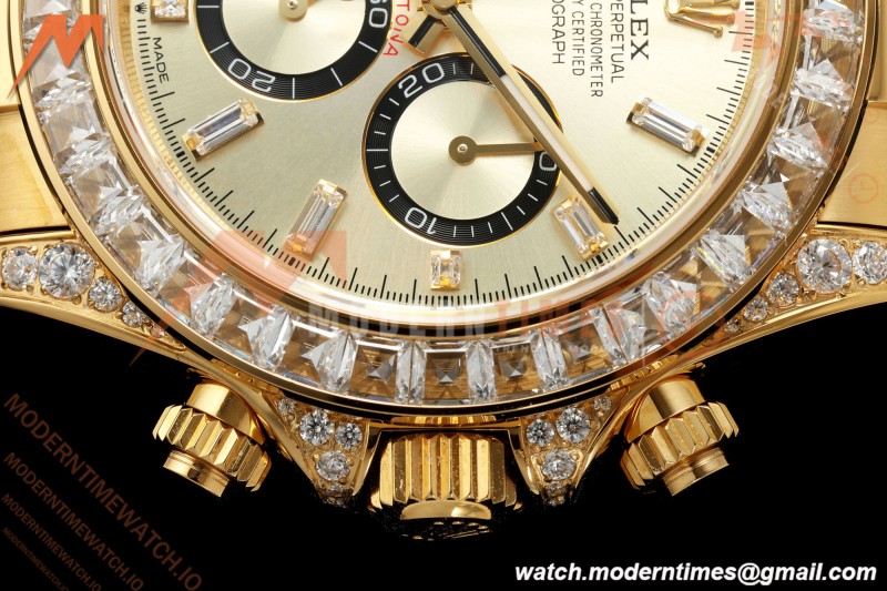 Rolex - Daytona 126538 40mm Gain Weight YG/RU YG/Dia QF V13 JH4131 Free Sprung