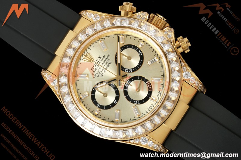 Rolex - Daytona 126538 40mm Gain Weight YG/RU YG/Dia QF V13 JH4131 Free Sprung