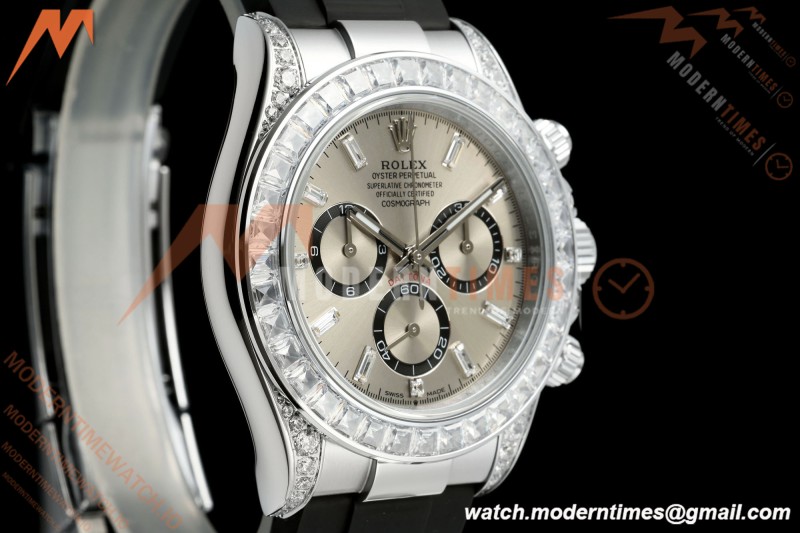 Rolex - Daytona 126539 40mm Gain Weight SS/RU Gry/Dia QF V13 JH4131 Free Sprung