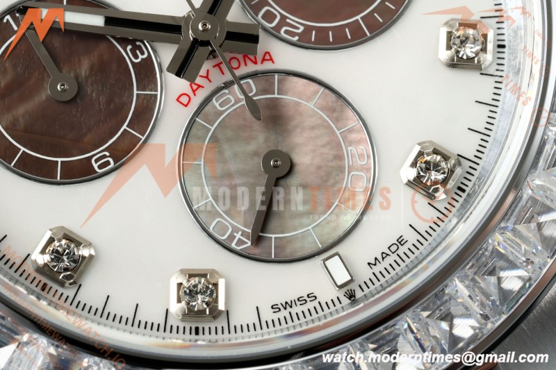 Rolex - Daytona 126589 40mm Gain Weight SS/RU MOP/Dia QF V13 JH4131 Free Sprung