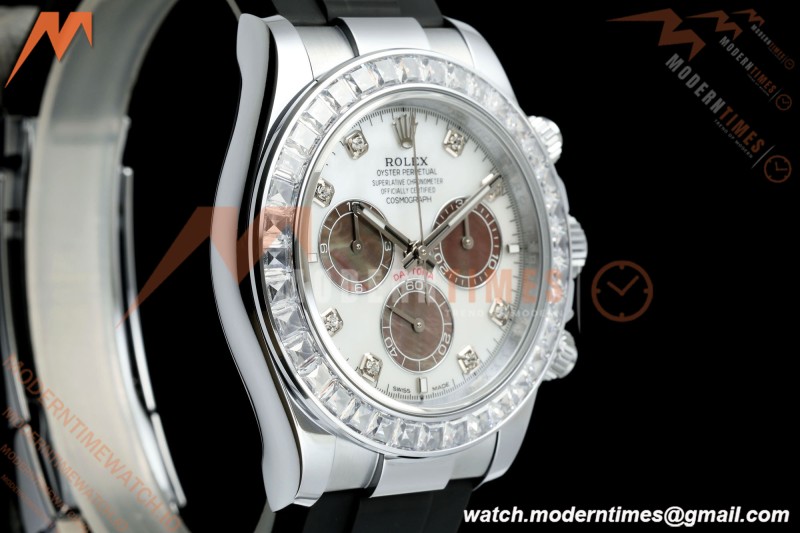 Rolex - Daytona 126589 40mm Gain Weight SS/RU MOP/Dia QF V13 JH4131 Free Sprung