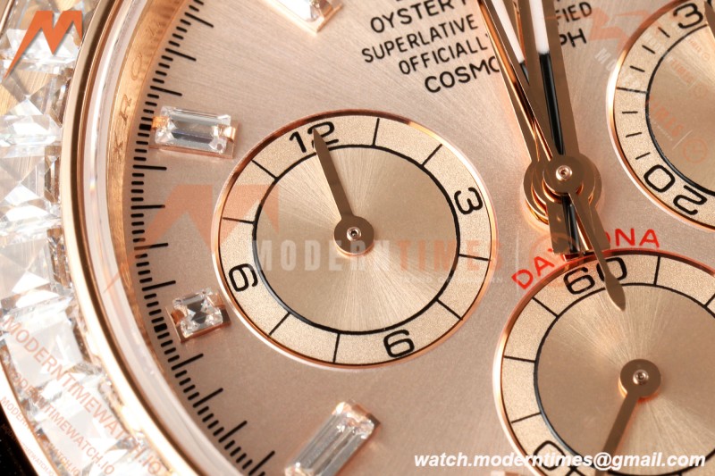 Rolex - Daytona 126595 40mm Gain Weight RG/RG RG/Dia QF V13 JH4131 Free Sprung