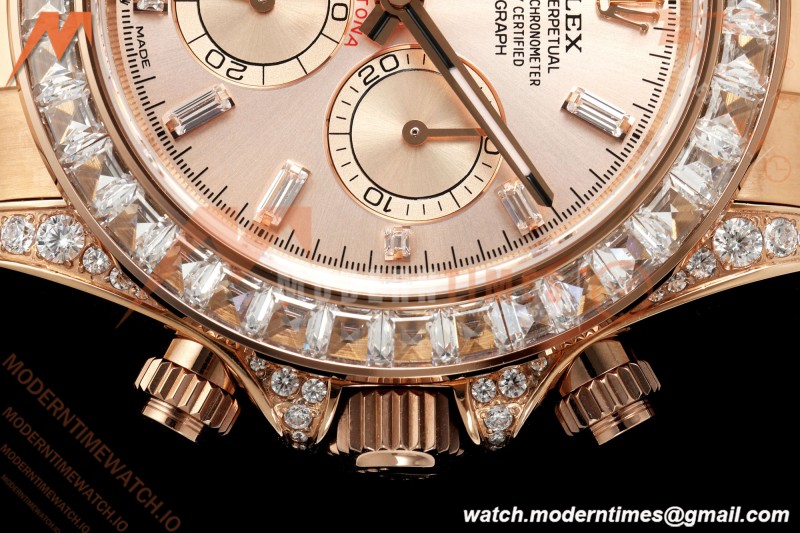 Rolex - Daytona 126595 40mm Gain Weight RG/RG RG/Dia QF V13 JH4131 Free Sprung