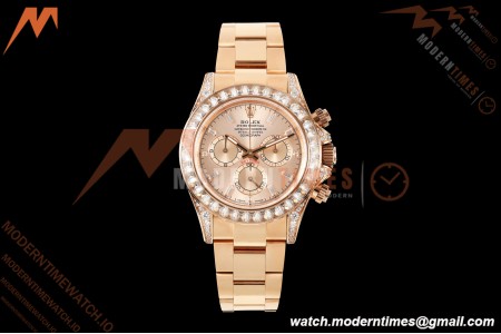 Rolex - Daytona 126595 40mm Gain Weight RG/RG RG/Dia QF V13 JH4131 Free Sprung