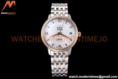 Omega - De Ville Prestige Ladies 32.7mm SS/RG White Mop GDF MY8215