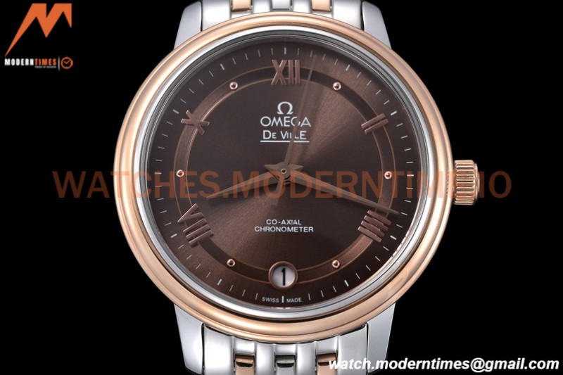 Omega - De Ville Prestige Ladies 32.7mm SS/RG Brown GDF MY8215