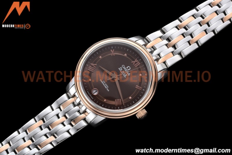 Omega - De Ville Prestige Ladies 32.7mm SS/RG Brown GDF MY8215