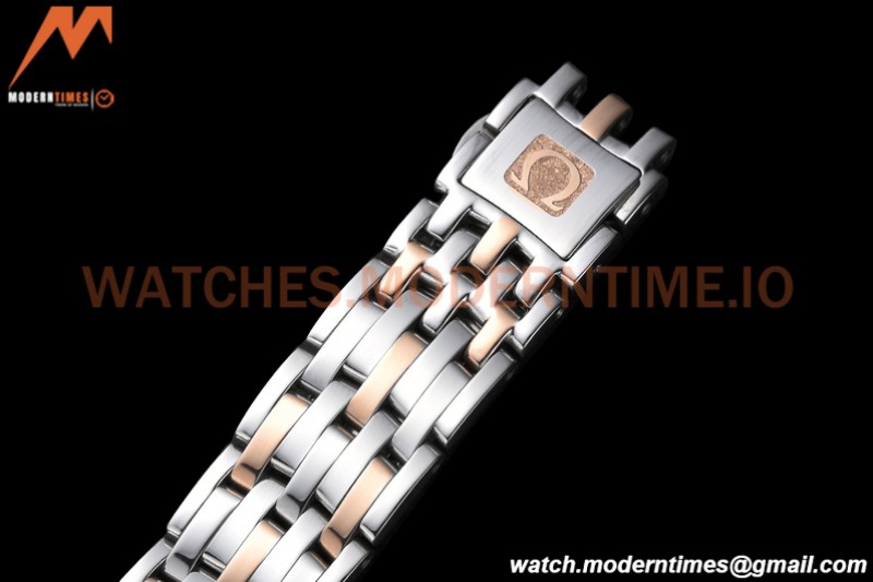 Omega - De Ville Prestige Ladies 32.7mm SS/RG Pink Textured GDF MY8215