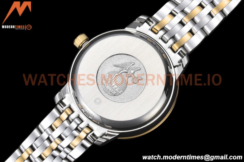 Omega - De Ville Prestige Ladies 32.7mm SS/YG Gold Textured GDF MY8215