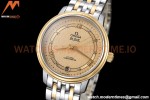 Omega - De Ville Prestige Ladies 32.7mm SS/YG Gold Textured GDF MY8215