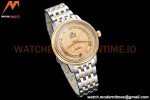 Omega - De Ville Prestige Ladies 32.7mm SS/YG Gold Textured GDF MY8215
