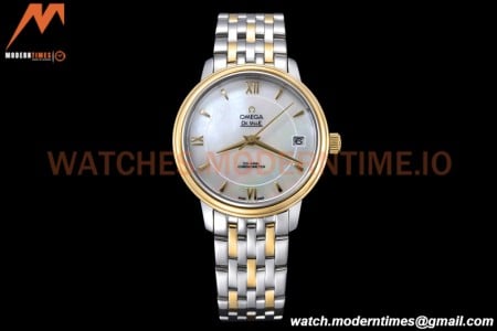 Omega - De Ville Prestige Ladies 32.7mm SS/YG White MOP GDF MY8215