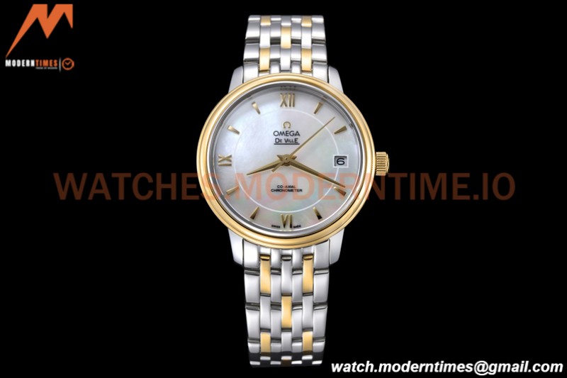 Omega - De Ville Prestige Ladies 32.7mm SS/YG White MOP GDF MY8215