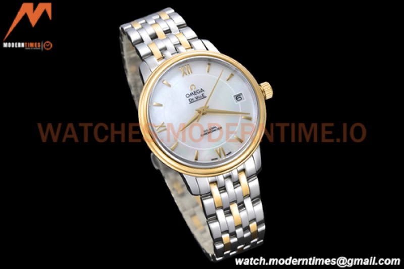 Omega - De Ville Prestige Ladies 32.7mm SS/YG White MOP GDF MY8215