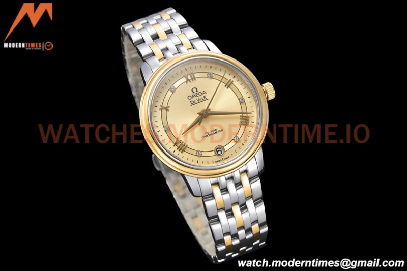Omega - De Ville Prestige Ladies 32.7mm SS/YG Gold GDF MY8215