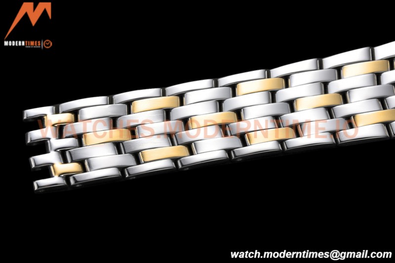 Omega - De Ville Prestige Ladies 32.7mm SS/YG White Textured GDF MY8215