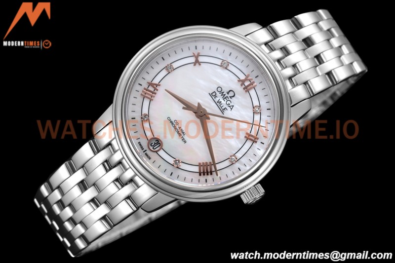 Omega - De Ville Prestige Ladies 32.7mm SS/SS White MOP GDF MY8215