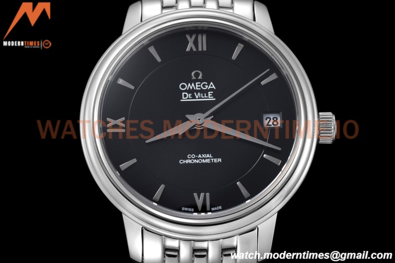 Omega - De Ville Prestige Ladies 32.7mm SS/SS Black GDF MY8215