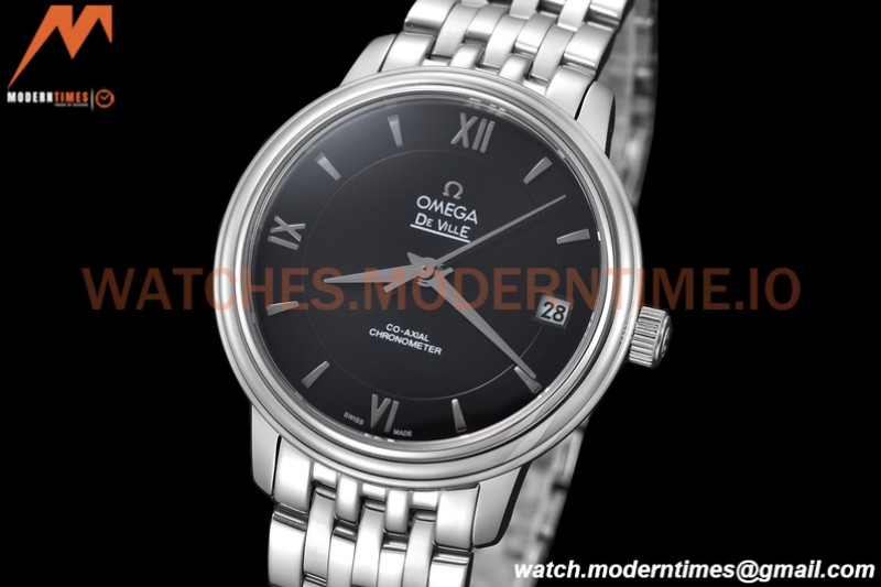 Omega - De Ville Prestige Ladies 32.7mm SS/SS Black GDF MY8215