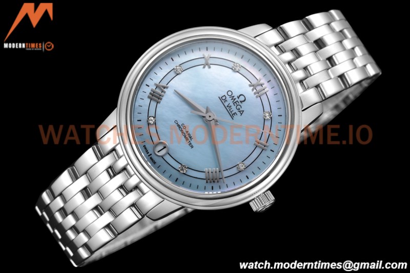 Omega - De Ville Prestige Ladies 32.7mm SS/SS Ice Blue GDF MY8215