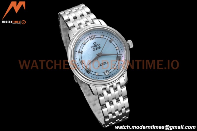 Omega - De Ville Prestige Ladies 32.7mm SS/SS Ice Blue GDF MY8215