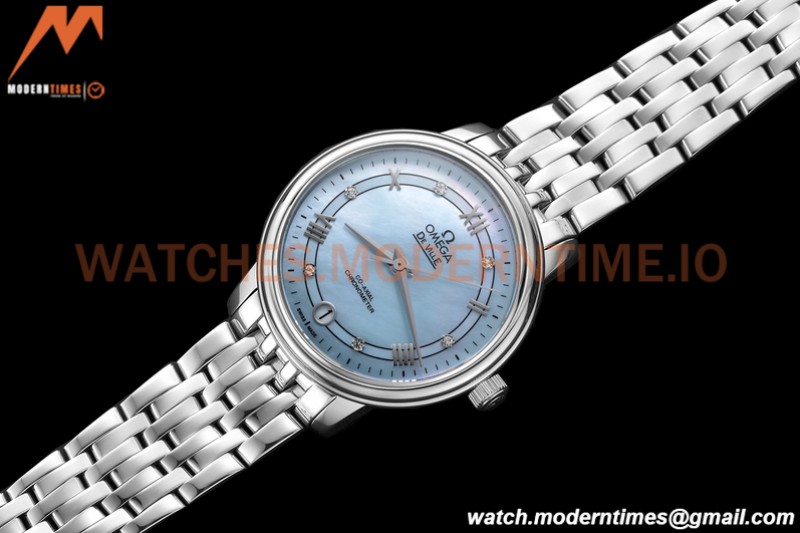 Omega - De Ville Prestige Ladies 32.7mm SS/SS Ice Blue GDF MY8215