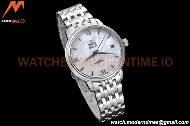 Omega - De Ville Prestige Ladies 32.7mm SS/SS White SS Mop GDF MY8215