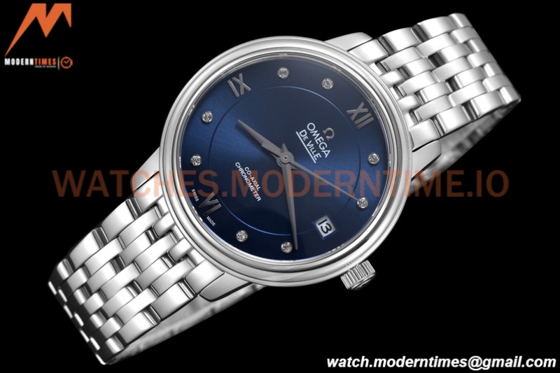 Omega - De Ville Prestige Ladies 32.7mm SS/SS Navy GDF MY8215