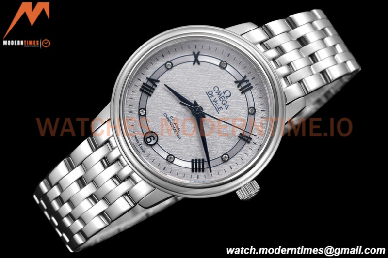 Omega - De Ville Prestige Ladies 32.7mm SS/SS Grey Textured GDF MY8215