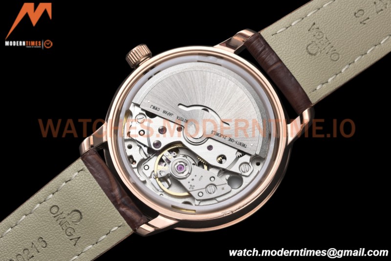 Omega - De Ville Prestige Ladies 32.7mm RG/LE White Mop GDF MY8215