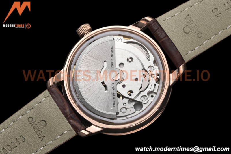 Omega - De Ville Prestige Ladies 32.7mm RG/LE White Mop GDF MY8215