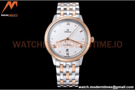 Omega - De Ville Prestige 40mm RG/SS White GDF MY8215