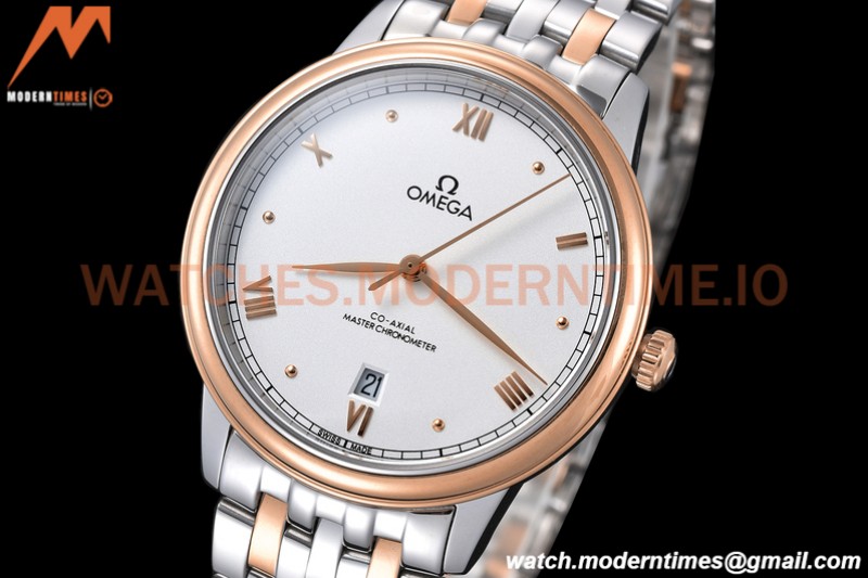 Omega - De Ville Prestige 40mm RG/SS White GDF MY8215