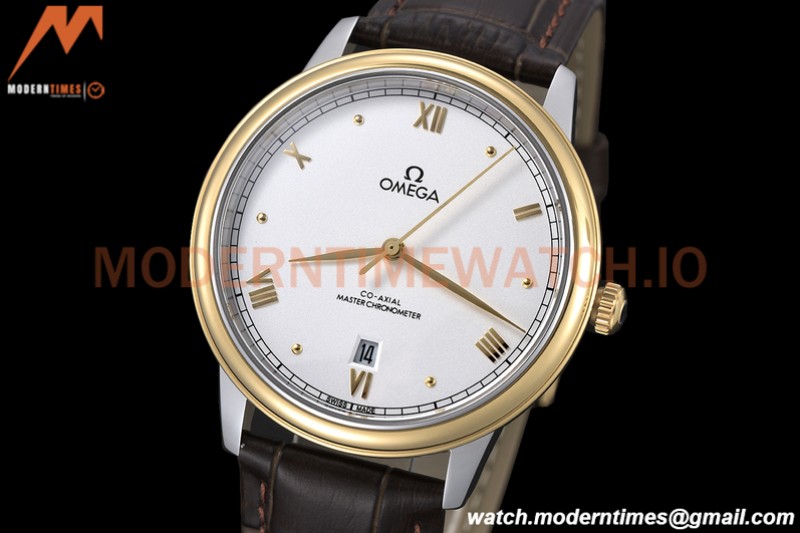 Omega - De Ville Prestige 40mm YG/LE White GDF MY8215