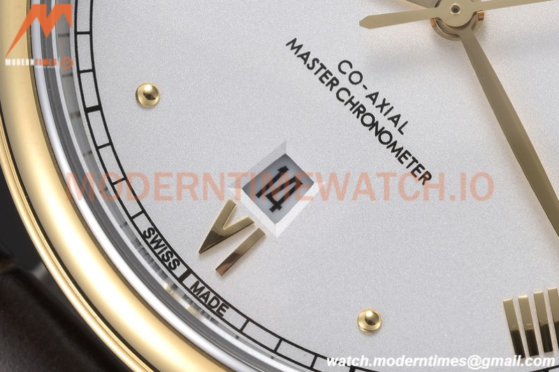Omega - De Ville Prestige 40mm YG/LE White GDF MY8215