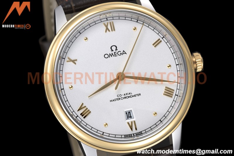 Omega - De Ville Prestige 40mm YG/LE White GDF MY8215