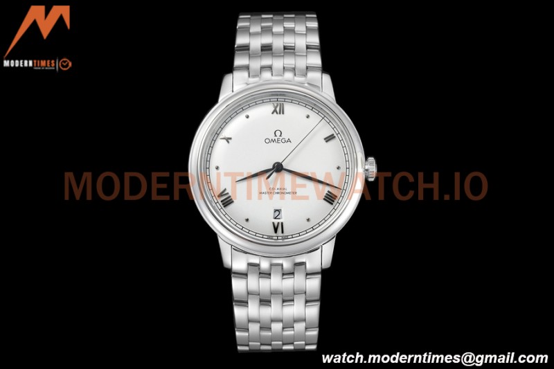 Omega - De Ville Prestige 40mm SS/SS White BLSF A8800