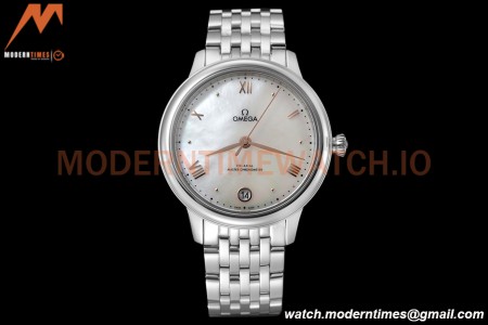 Omega - De Ville Prestige Ladies 34mm SS/SS White MOP VSF A8800
