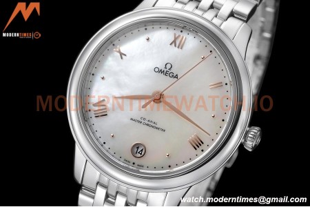 Omega - De Ville Prestige Ladies 34mm SS/SS White MOP VSF A8800