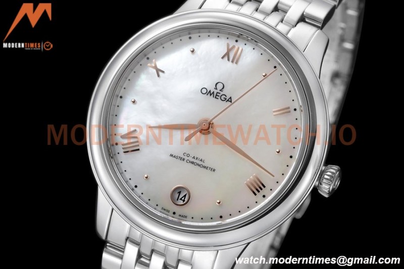 Omega - De Ville Prestige Ladies 34mm SS/SS White MOP VSF A8800