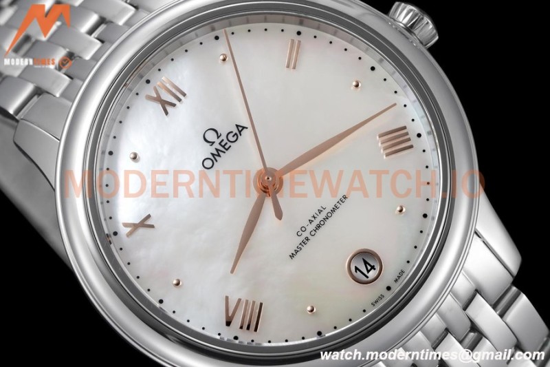 Omega - De Ville Prestige Ladies 34mm SS/SS White MOP VSF A8800
