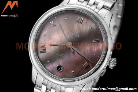 Omega - De Ville Prestige Ladies 34mm SS/SS Grey MOP VSF A8800