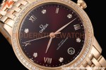 Omega - De Ville Prestige Ladies 34mm RG/RG Dia/Rmn Brown VSF A8800