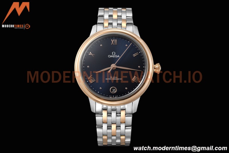 Omega - De Ville Prestige Ladies 34mm SS/RG Blue VSF A8800