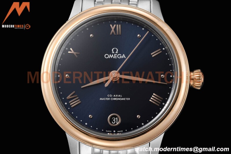 Omega - De Ville Prestige Ladies 34mm SS/RG Blue VSF A8800