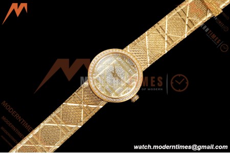 Dior - La D DE Dior 25mm Dia YG/YG  Diamond Dial K11F Quartz