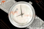 Dior - La D DE Dior 25mm Dia SS/SS White Mother-of-Pearl Dial K11F Quartz